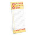 Groceries and Sh*t Make-a-List Pad