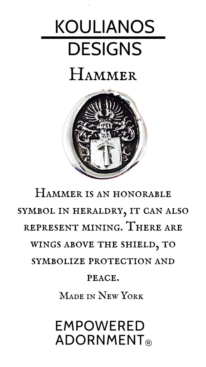 Hammer Shield on Paper Clip Chain