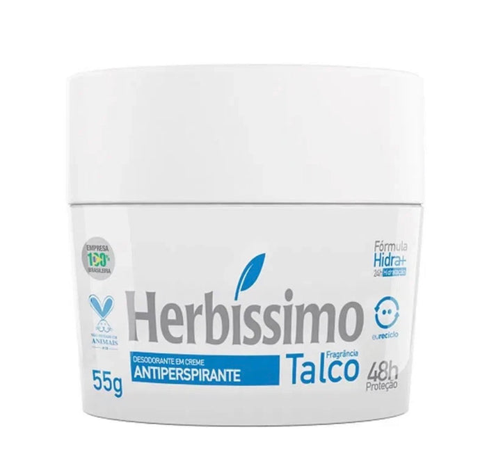 Herbíssimo Antiperspirant Cream Deodorant 55g (5 Scents)