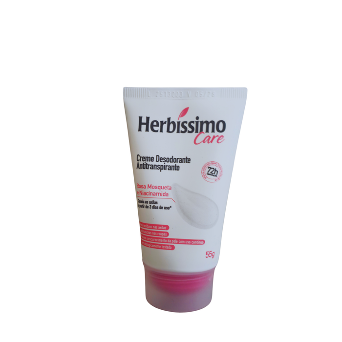 Herbíssimo Care Antiperspirant Cream with Rosehip & Niacinamide 55g