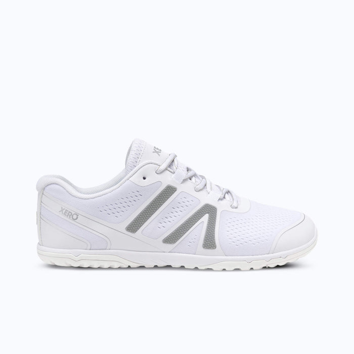 Xero Shoes HFS II Men Shoe in White and Gray with Toe Facing Right