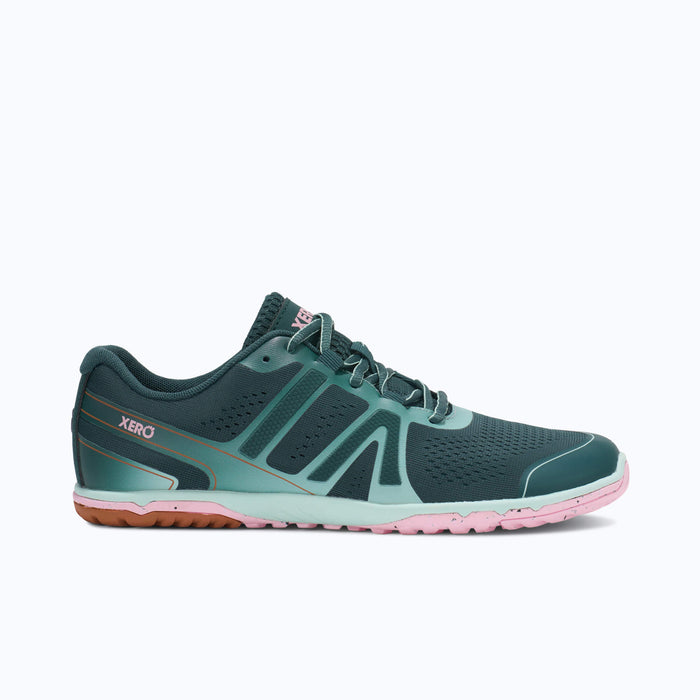 Xero Shoes HFS II Women Shoe in Green and Pink with Toe Facing Right
