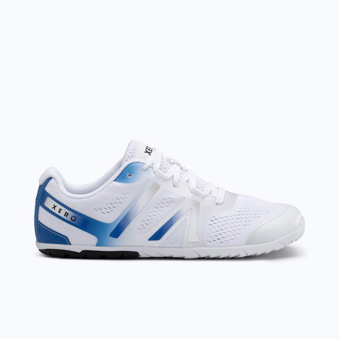 Xero Shoes HFS - Women Shoe in White & Blue with Toe Facing Right