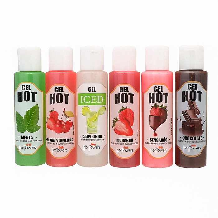 Hot & Iced Gel – Warming & Cooling 6 different Flavoured – 15ml
