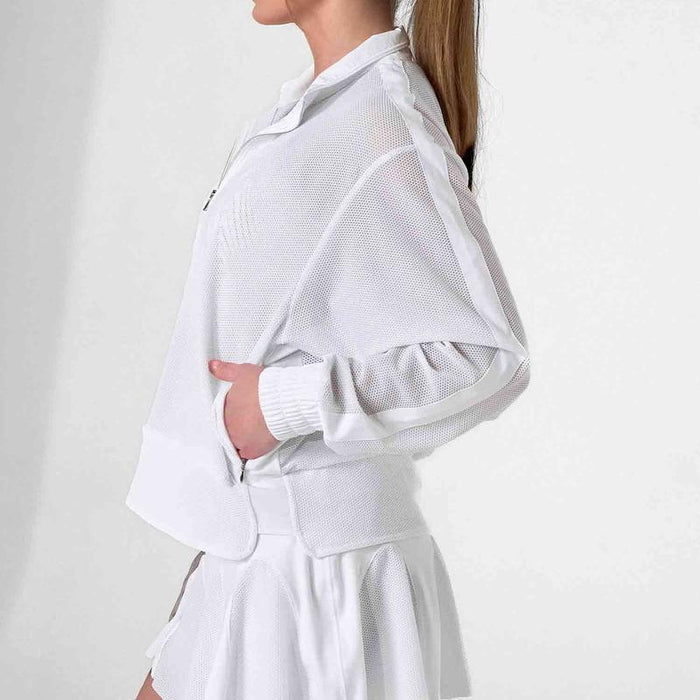 InPhorm Baila Zip L/S Pullover - White