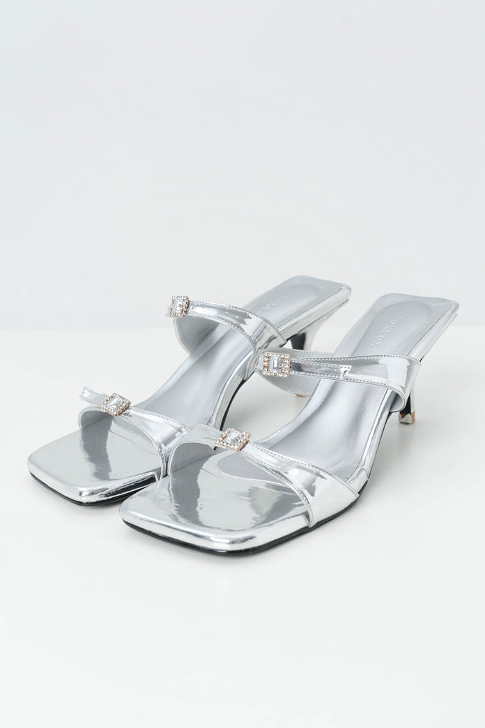 Jolene Heels | Silver