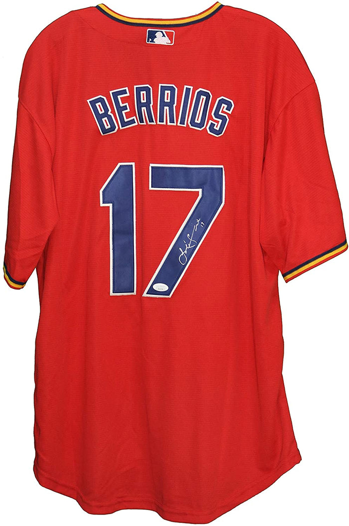Jose Berrios Minnesota Twins Signed Autographed Red #17 Jersey JSA COA
