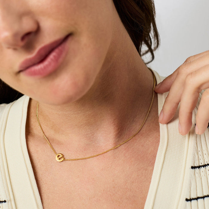 Julie Vos Gold Initial Delicate Necklace