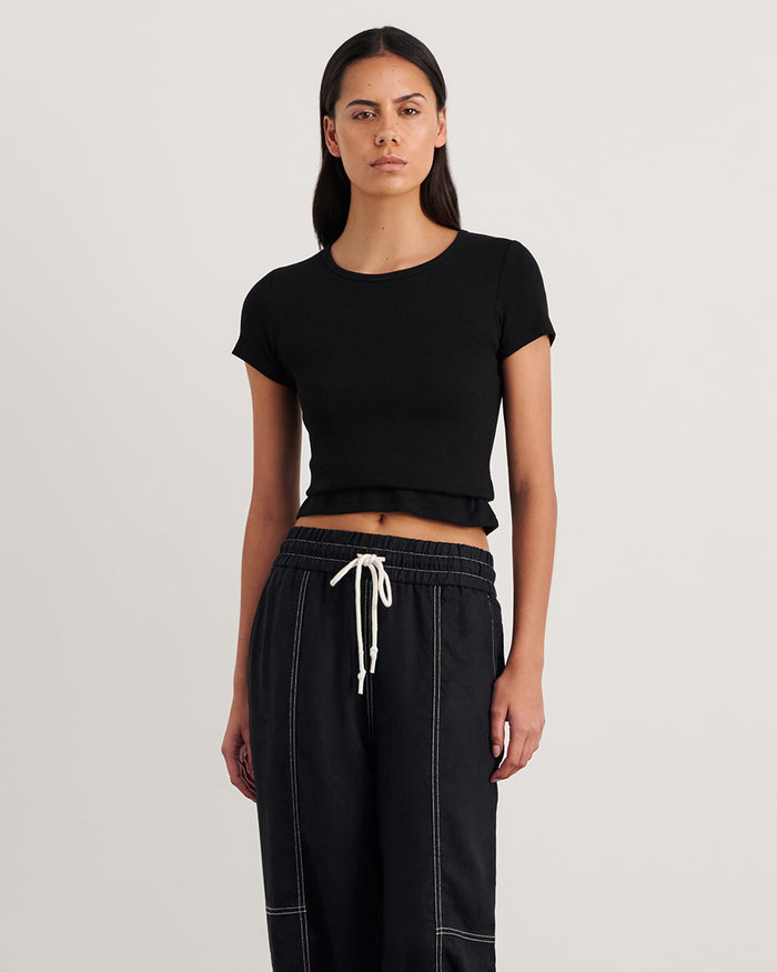 JAG kate baby tee black