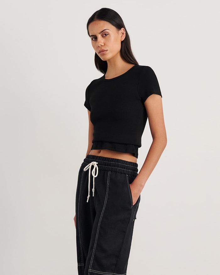 JAG kate baby tee black