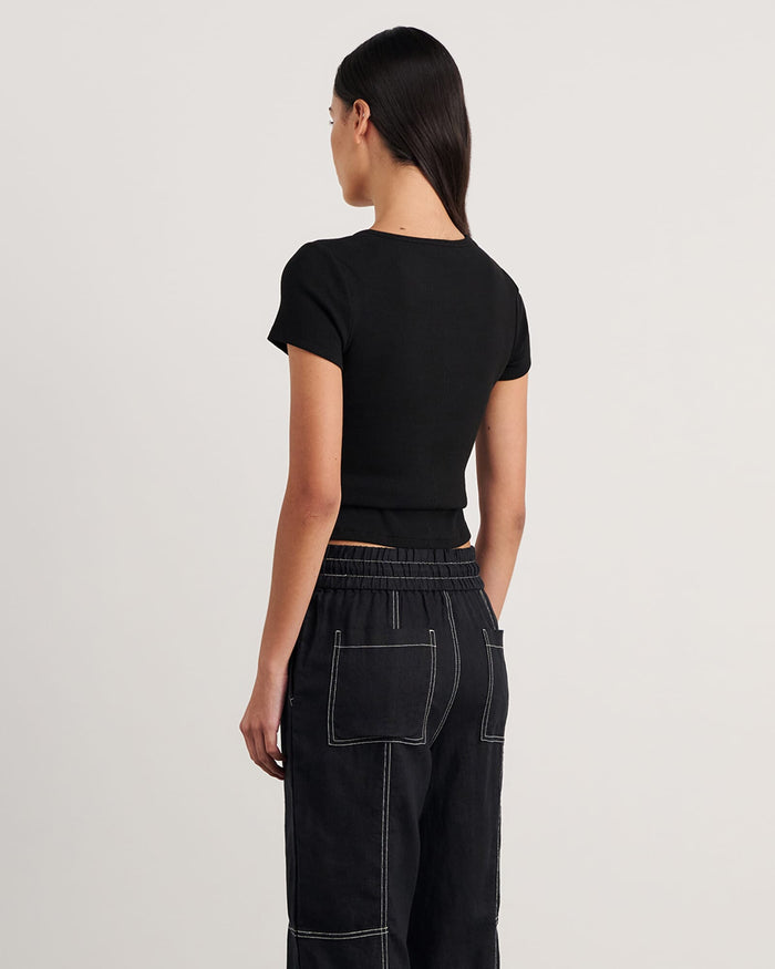 JAG kate baby tee black