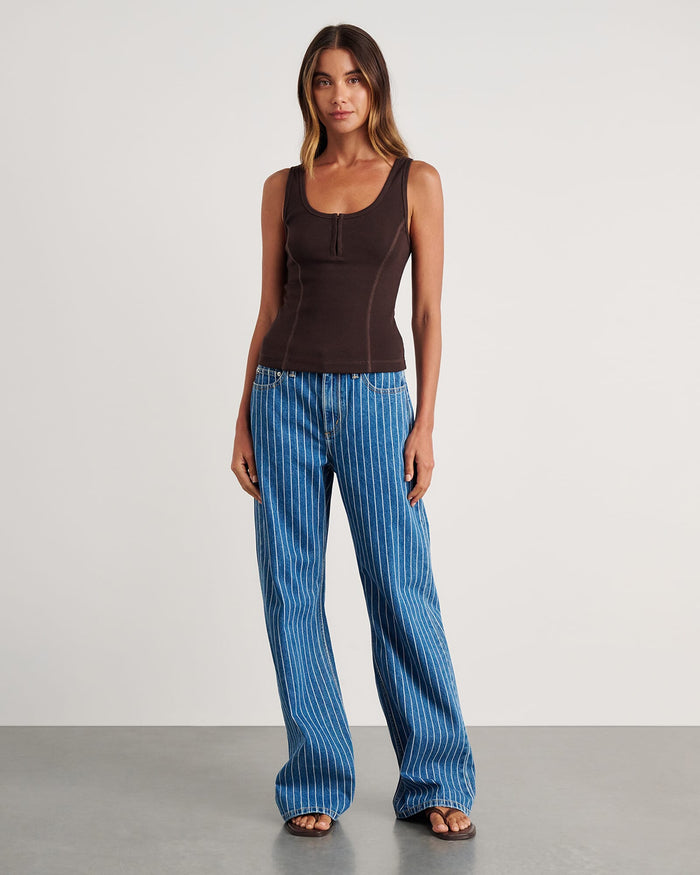 JAG kate bodice tank brownmulti