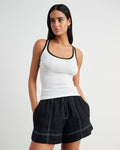 JAG kate contrast scoop tank blackwhite