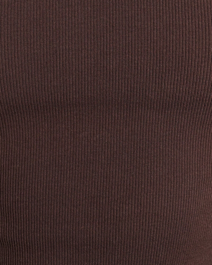 JAG kate contrast scoop tank darkchocolate
