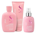 Kit Alfaparf Moisture Nutritive Shampoo 250ml, Acondicionador 200ml Y Fluido 125ml Hidratación Y Nutrición