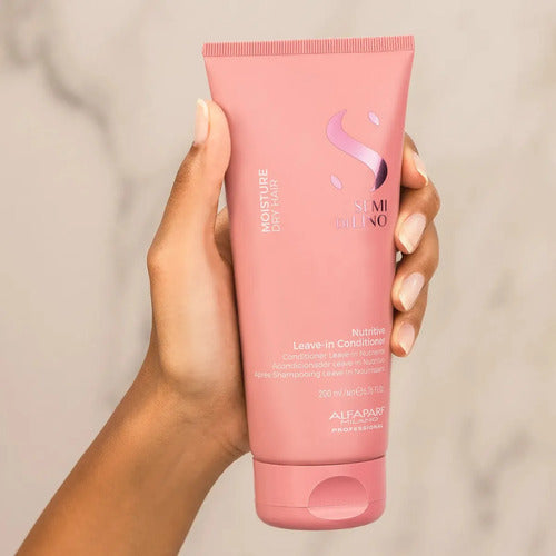 Kit Alfaparf Moisture Nutritive Shampoo 250ml, Acondicionador 200ml Y Fluido 125ml Hidratación Y Nutrición