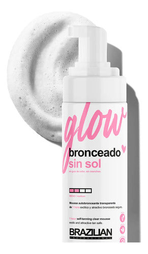 Kit De Autobronceante Brazilian Mousse Glow 150ml + Guante