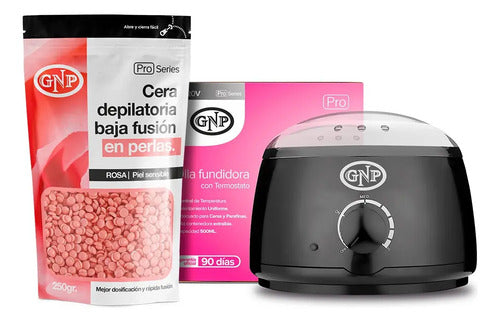 Kit De Cera Depilatoria En Perlas Gnp Y Olla Electrica