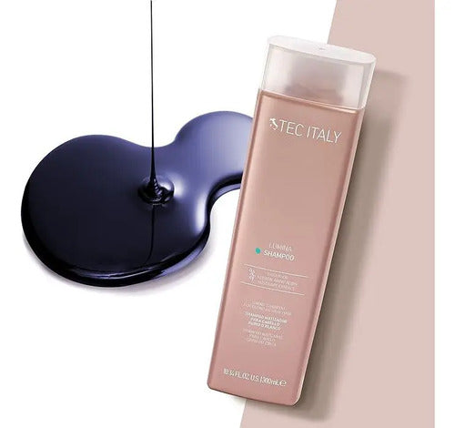 Kit De Shampoo Tec Italy Lumina 1 Lt. Y Acondicionador 300ml