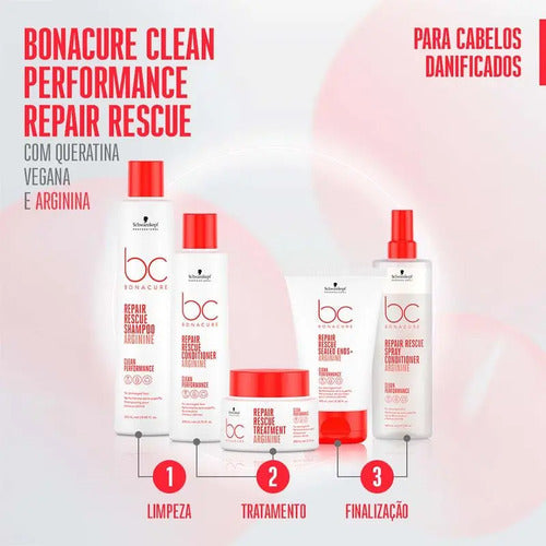 Kit De Shampoo Y Acondicionador Schwarzkopf Repair Rescue