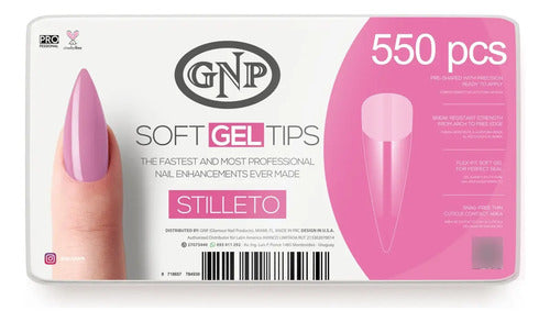 Kit De Soft Gel Tips Gnp Con Pegamento, Primers Y Limas