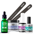 Kit De Uñas Acrílicas Gnp Polvo 30gr Limas, Nail Prep, Bond