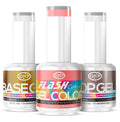 Kit Esmaltes Semipermanentes Gnp 15ml 21 Free + Base Y Top
