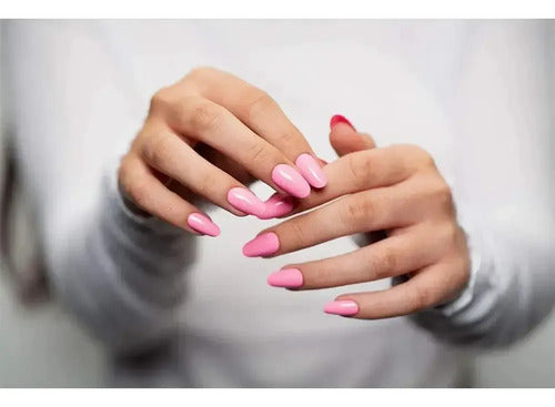 Kit Soft Gel Gnp Con Lámpara + Adhesivo + Primer + Nail Prep Stilleto