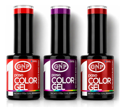 Kit X3 Esmalte Semipermanente Gnp 1 Paso. Tpo Dmpt Free