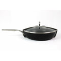 Kitchenaid 80123 Hard Anodized Induction Nonstick Fry Pan/Skillet With Lid, 12.25 Inch,, Matte Black