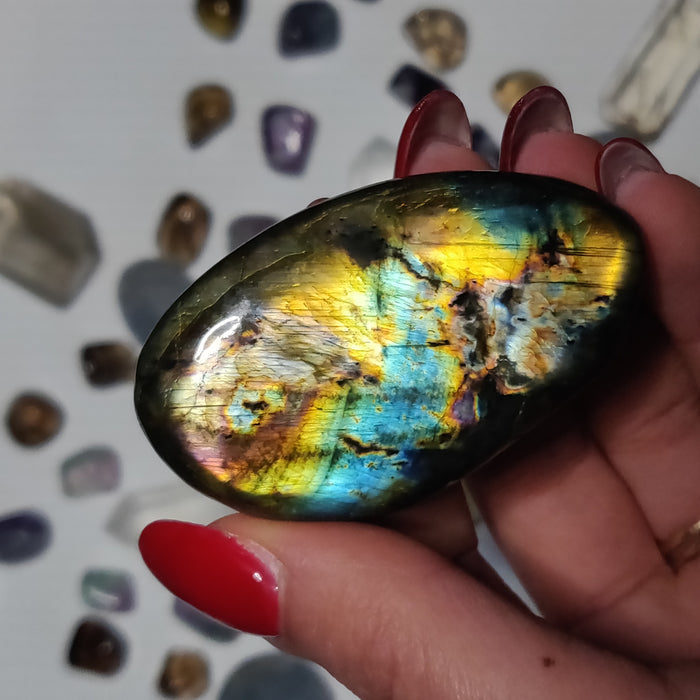 Labradorite Palm Stone (#86H) - Simply Affinity