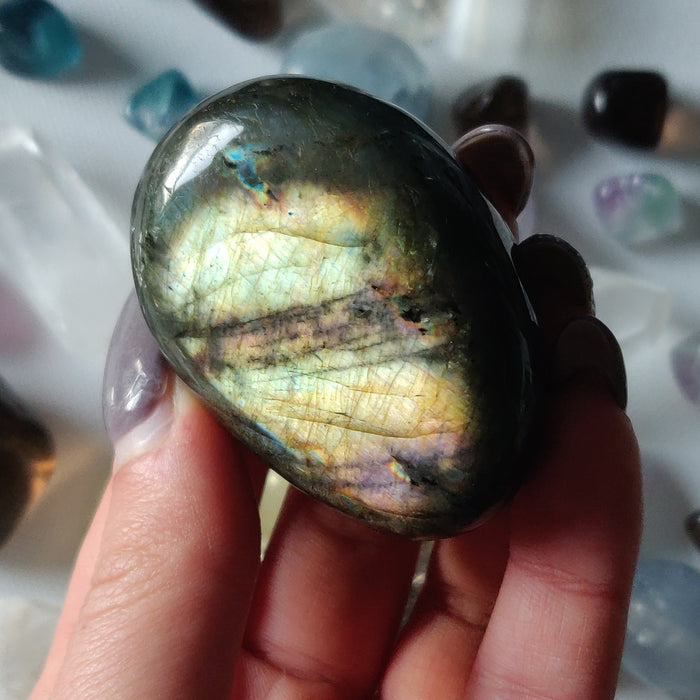 Labradorite Palm Stone (#90H) - Simply Affinity
