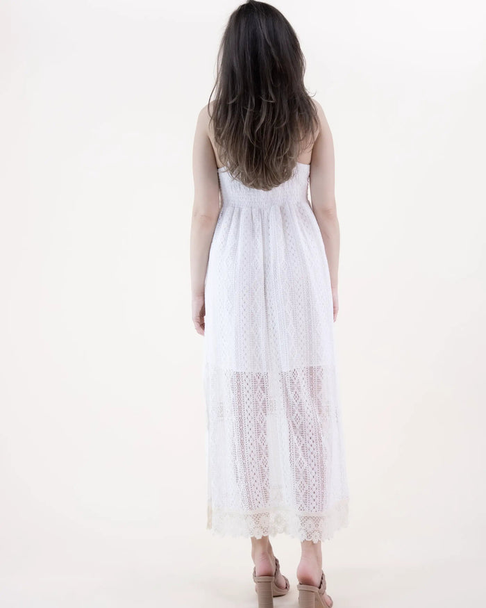 Lace & Crochet Maxi Dress/Cover Up by Original USA