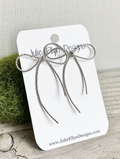 Large Twisted Bow Stud Earrings