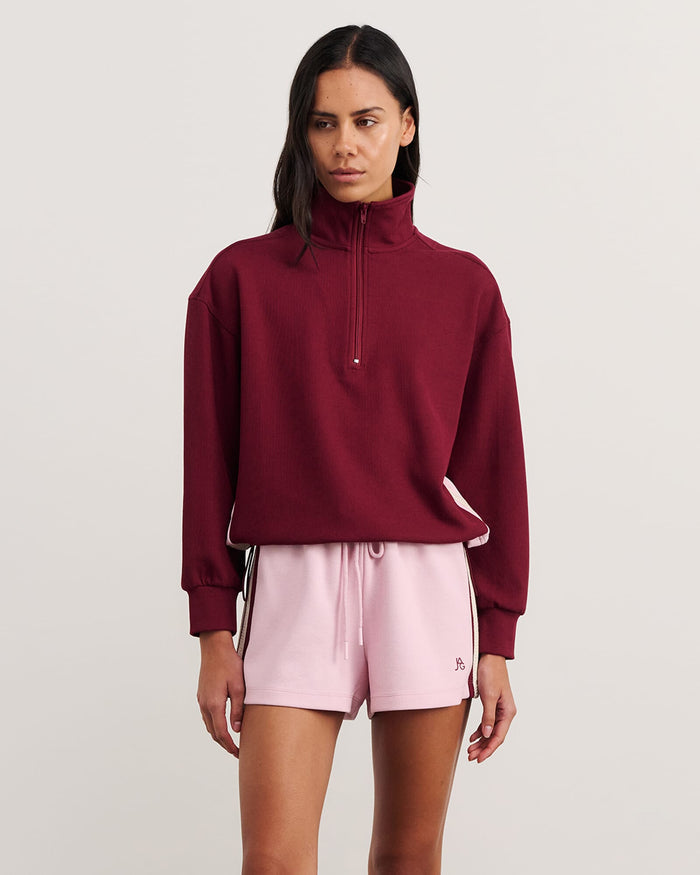 JAG leonie quarter zip maroon