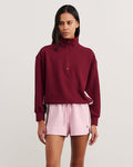 JAG leonie quarter zip maroon