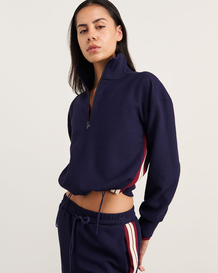 JAG leonie quarter zip navy