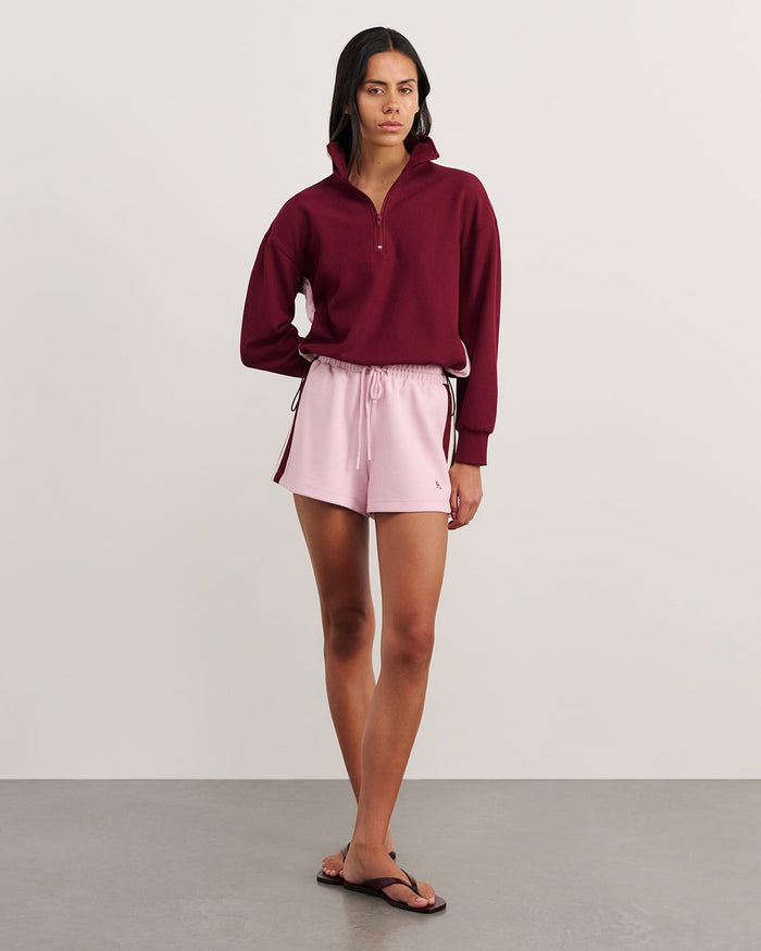 JAG leonie quarter zip maroon