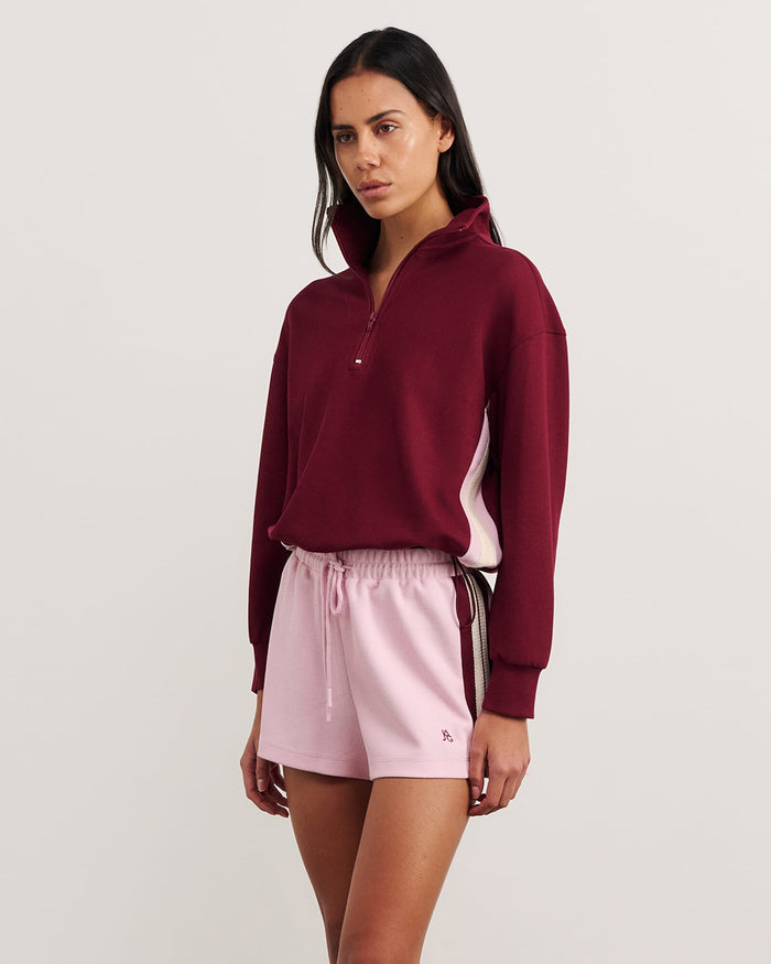 JAG leonie quarter zip maroon