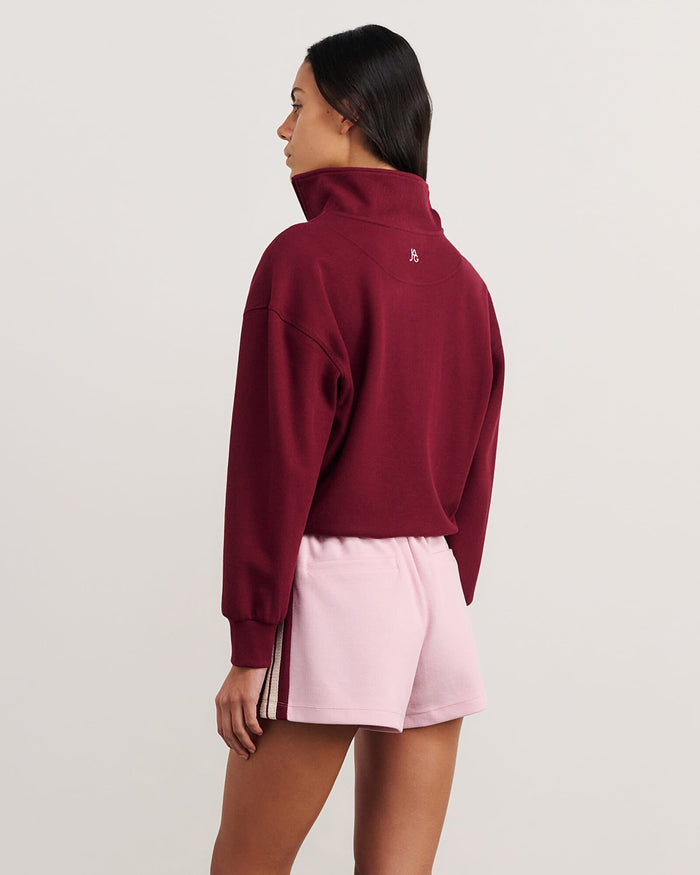 JAG leonie quarter zip maroon