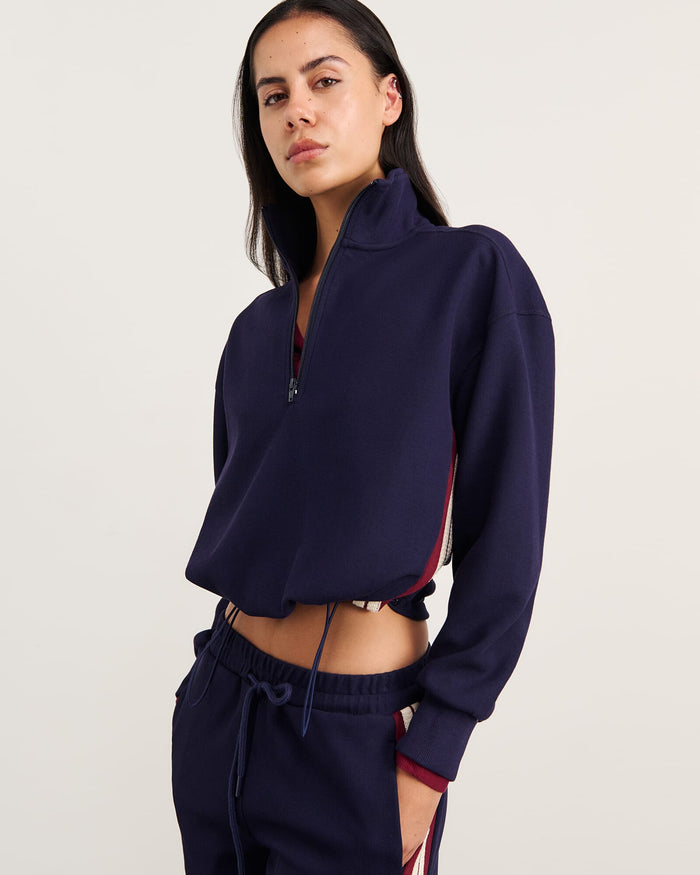 JAG leonie quarter zip navy