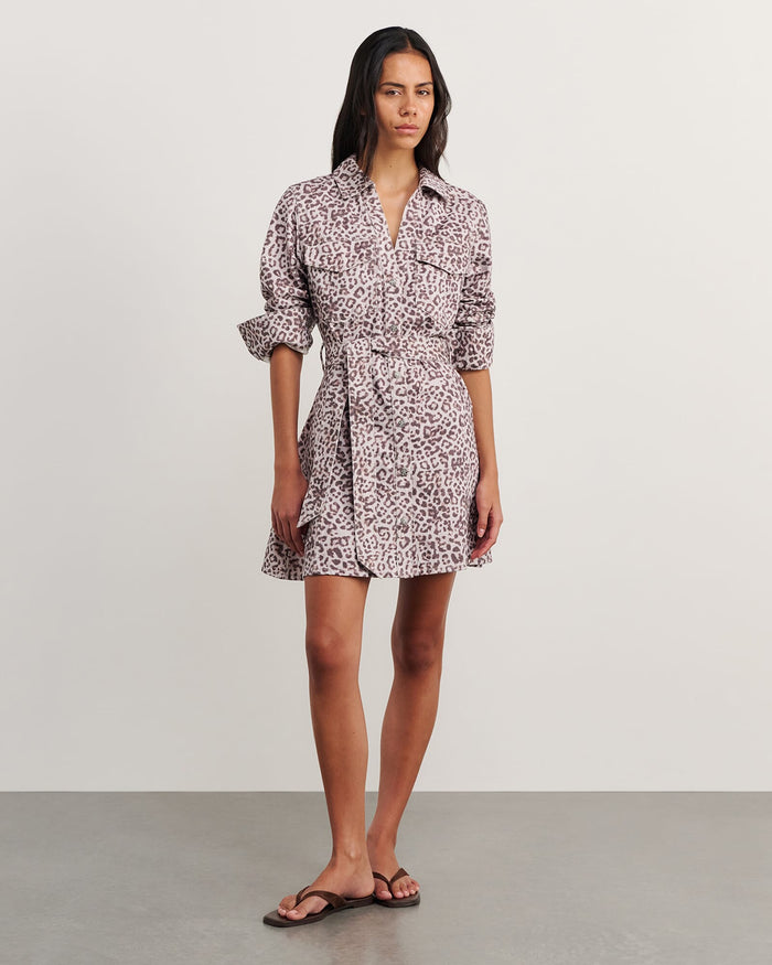 JAG leopard denim dress leopard