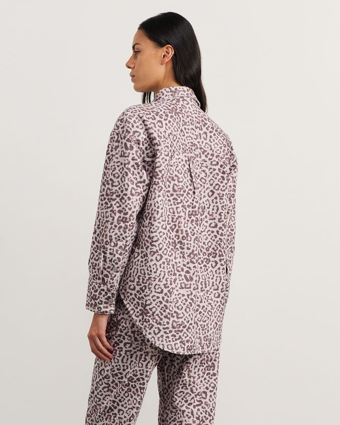 JAG leopard denim shirt leopard