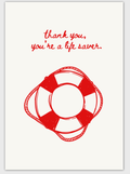 Lifesaver Thank You Card