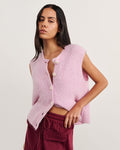 JAG lily button vest pinkfrost