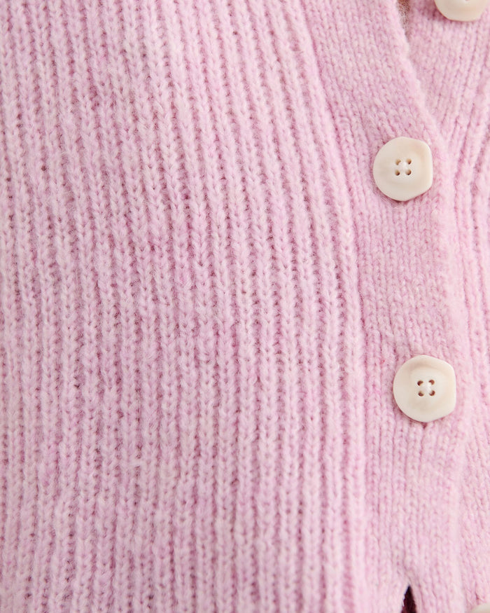 JAG lily button vest pinkfrost