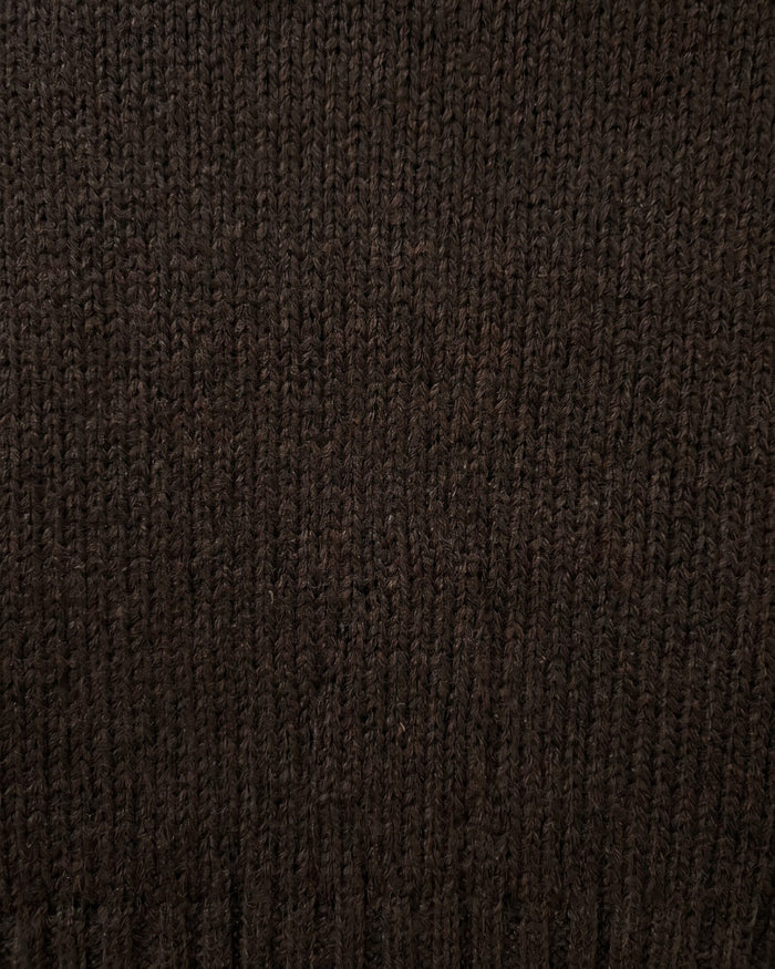 JAG lily fluffy knit cardigan darkchocolate