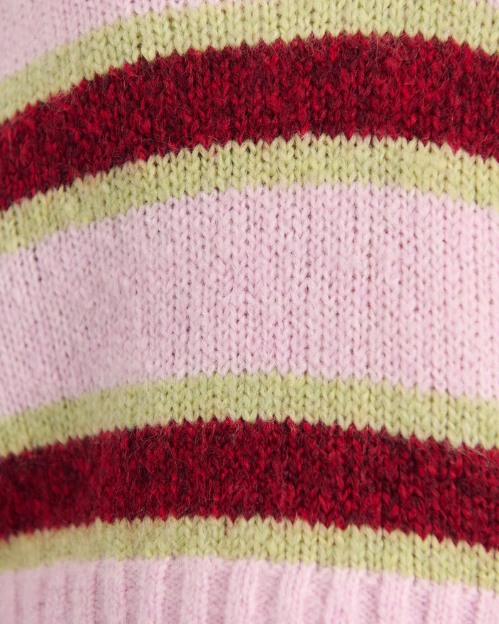 JAG lily collared knit pinkgreen