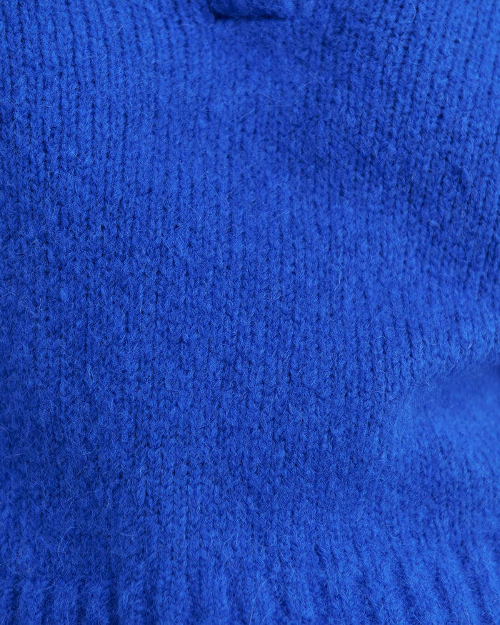 JAG lily collared knit cobalt