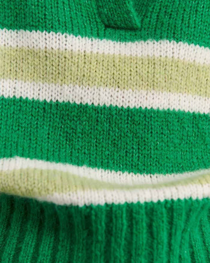 JAG lily collared knit greenwhite